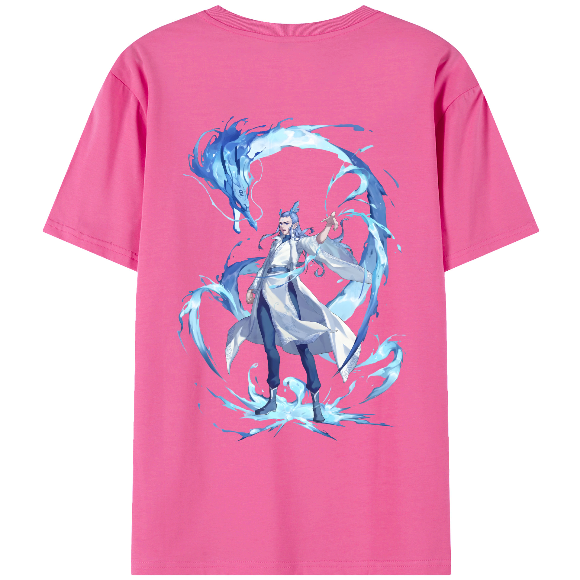 （画像用） Ne Zha 2 ナタ 魔童の大暴れ レディース半袖Tシャツ(バックプリント)